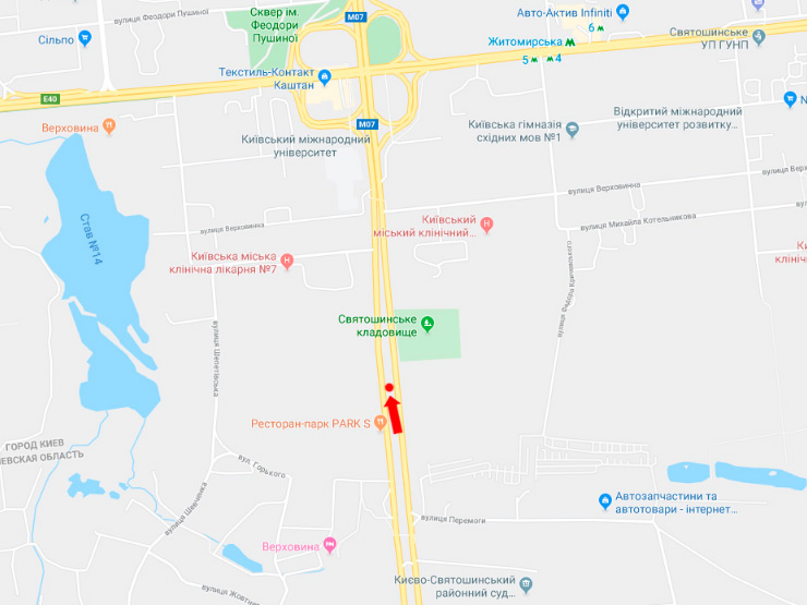 Led екран/Відеоборд, Київ, Кільцева дорога, 200 м. до заправки "Shell", роздільник, в бік пр. Берестейського (колиш. пр. Перемоги)