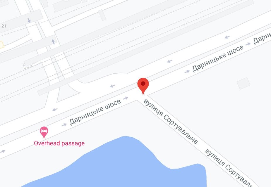 Реклама на мостах, Киев, Дарницьке шосе/вул. Сортувальна в напрямку ст. м. Позняки