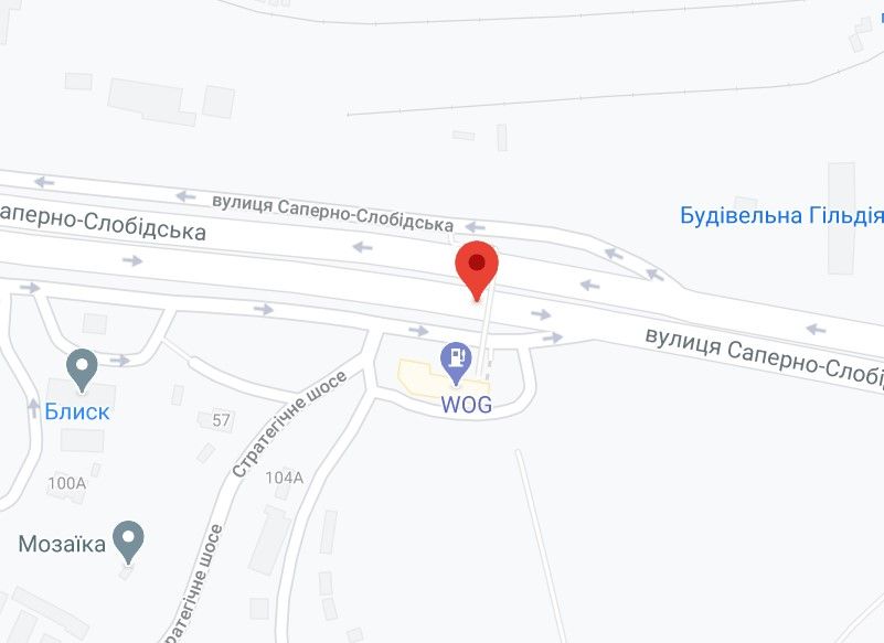 Реклама на мостах, Київ, вул. Саперно-Слобідська22, напротив АЗС WOG, в напрямку проспекту Бажана