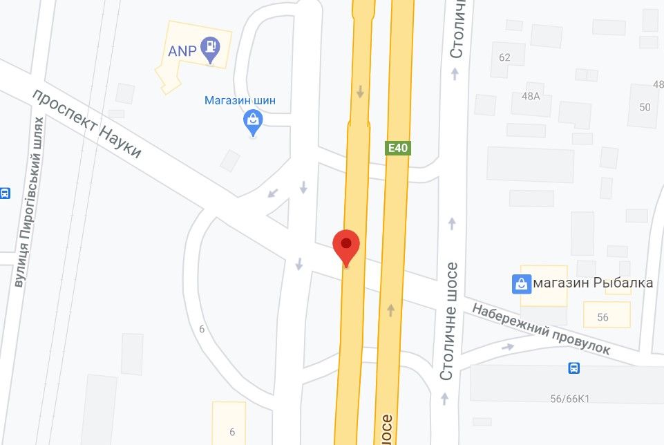 Реклама на мостах, Київ, Столичне шосе, проспект Науки (зліва)