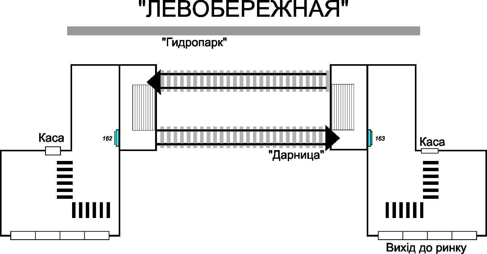 Реклама в метро/Беклайт, Киев, Лівобережна, ЛайтБокс