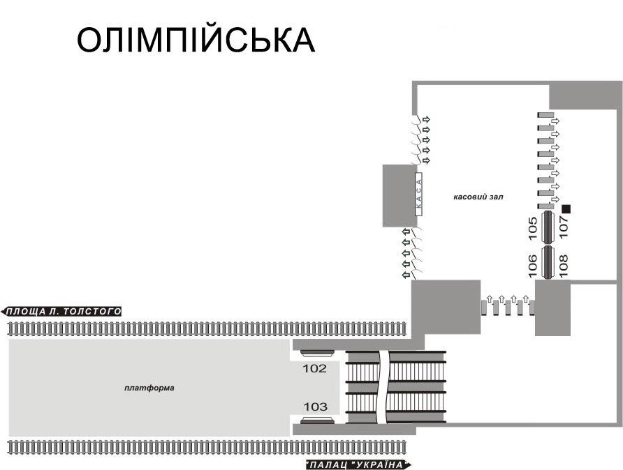 Реклама в метро/Беклайт, Киев, Олимпийська, ЛайтБокс