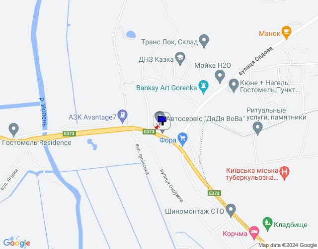 Билборд/Щит, Гостомель, смт. Гостомель, траса М-07 "Київ-Ковель", км 22+800 право, вул. Кулішова, 44, перед поворотом на с. Горенка, за 100м до магазину "Фора"