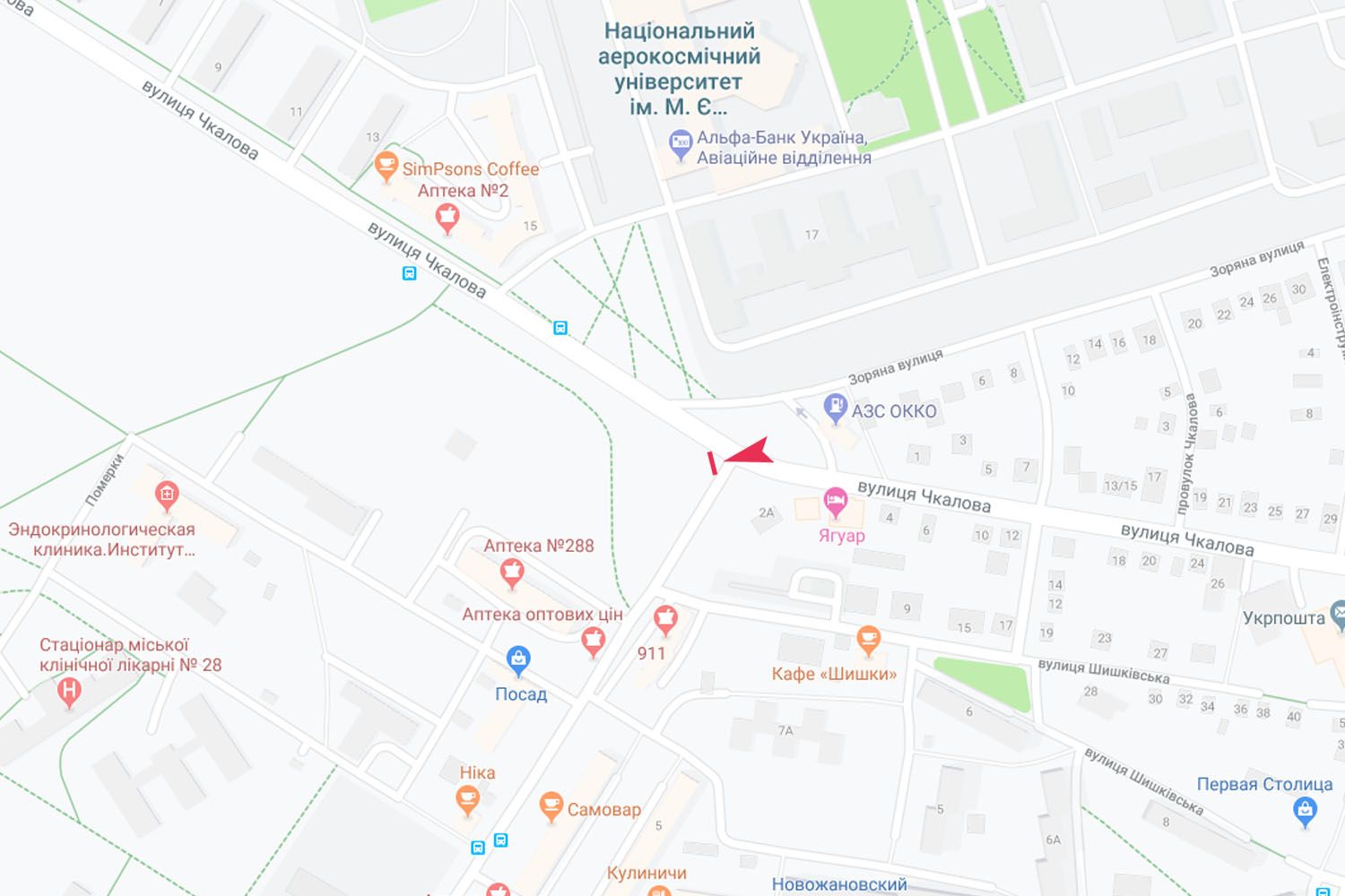Led екран/Відеоборд, Харків, Вадима Манька (Чкалова) вул. - Лісопаркова вул., в центр