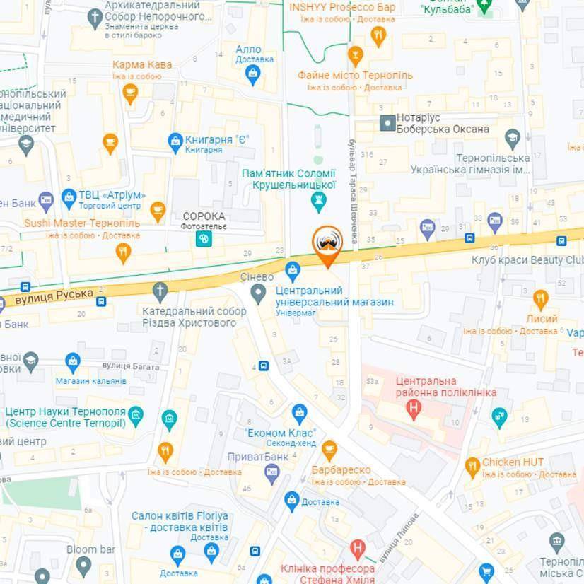 Led экран/Видеоборд, Тернополь, бульвар Тараса Шевченка, 24, Тернопіль, Тернопільська область, 46000