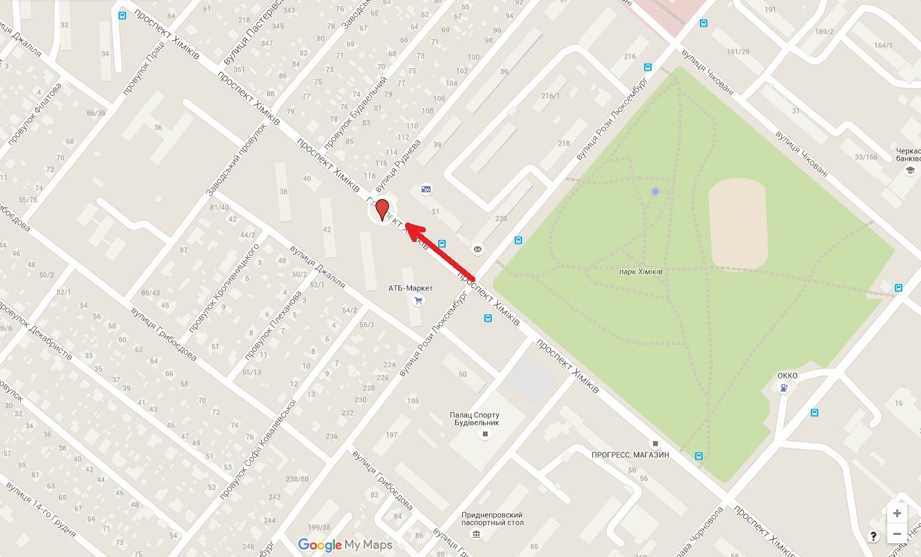 Білборд/Щит, Черкаси, пр-т. Хіміків, 42 (біля АТБ)