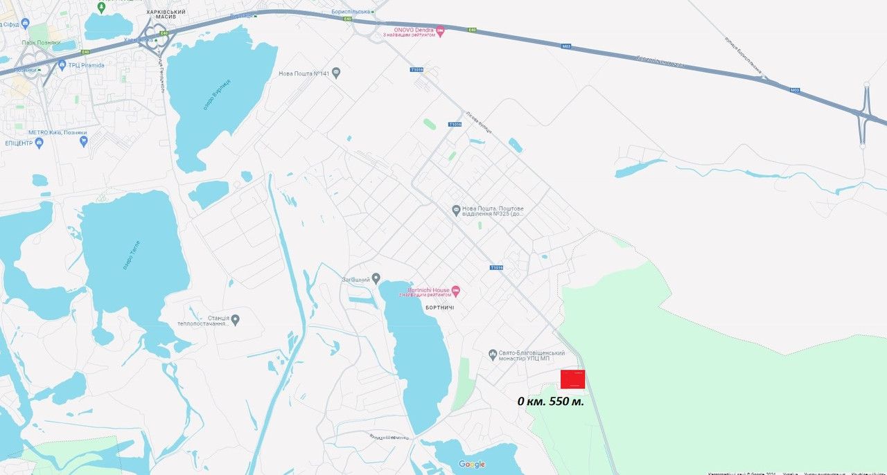 Билборд/Щит, Киев, дорога Вишенки Гнидын Бортничи Киев 0 . 550 (Б)