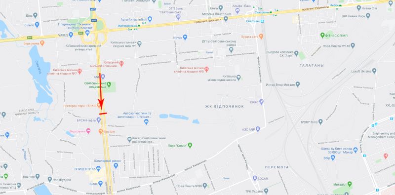 Led екран/Відеоборд, Київ, Кільцева дорога 27, від Перемоги пр-т, ст.м. Академмістечко