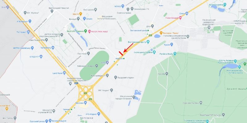 Led екран/Відеоборд, Київ, Глушкова Академіка просп./вул. Касіяна Василя (формат 5х15)