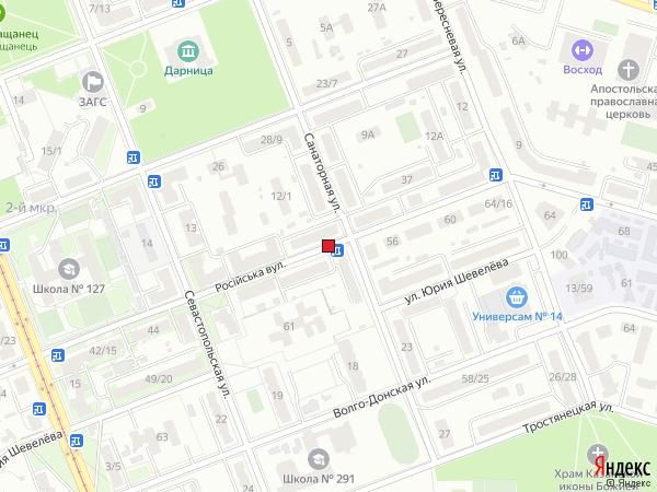 Реклама на остановках, Киев, вул. Російська, п/с/Вул. Санаторна, 16/52, Зуп. "Вул. Санаторна"