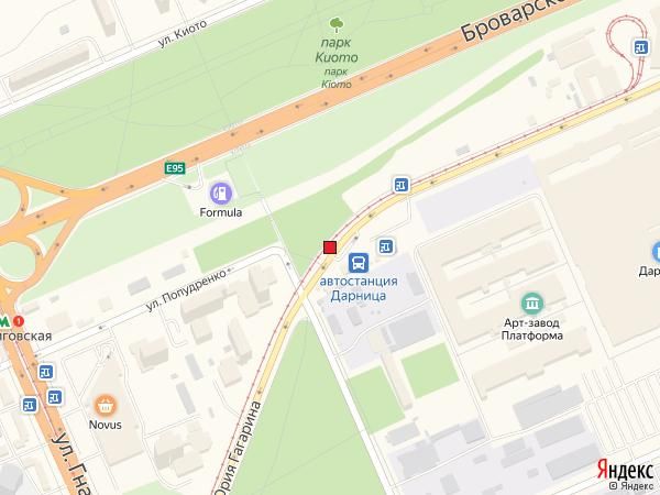 Реклама на остановках, Киев, Вул. Попудренка, 1-а, Зуп. «Вул. Магнітогорська»