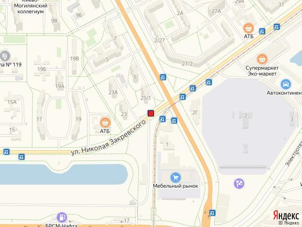 Реклама на остановках, Киев, Вул. Закревського, 25/1, Зуп. «Вул. Драйзера»