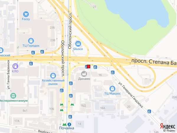 Реклама на остановках, Киев, Просп. Бандери, 16, Зуп. "Ст. м. "Почайна"
