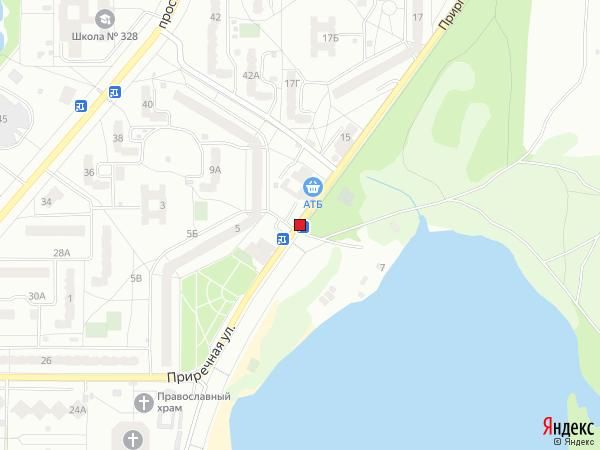 Реклама на остановках, Киев, Вул. Прирічна, п/с, навпроти буд. 7-11, Зуп. "На вимогу"