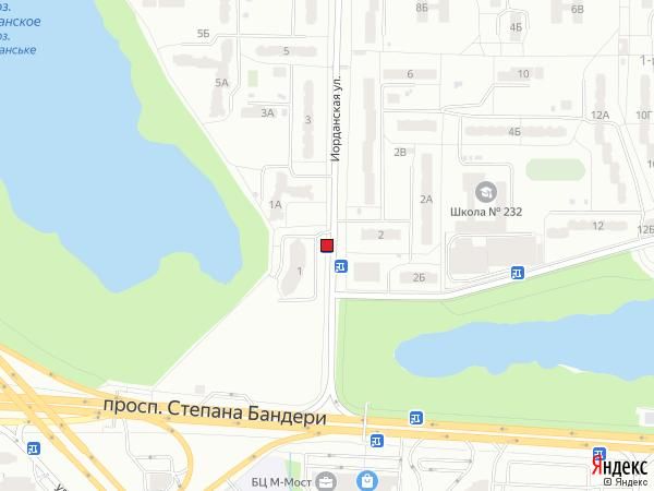 Реклама на остановках, Киев, Вул. Йорданська, 1, Зуп. "Вул. Приозерна"