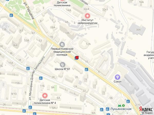 Реклама на остановках, Киев, Вул. Мельникова, Зуп."Вул. Герцена"