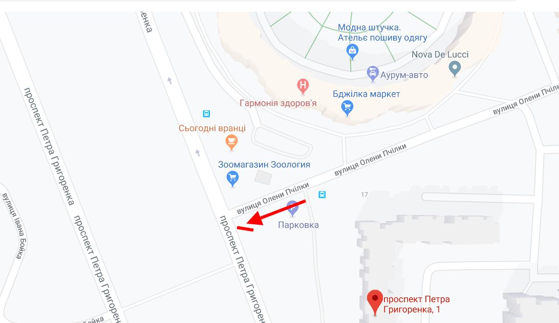 Білборд/Щит, Київ, Григоренка пр., 1 / вул. Олени Пчілки виїзд на пр. Григоренка