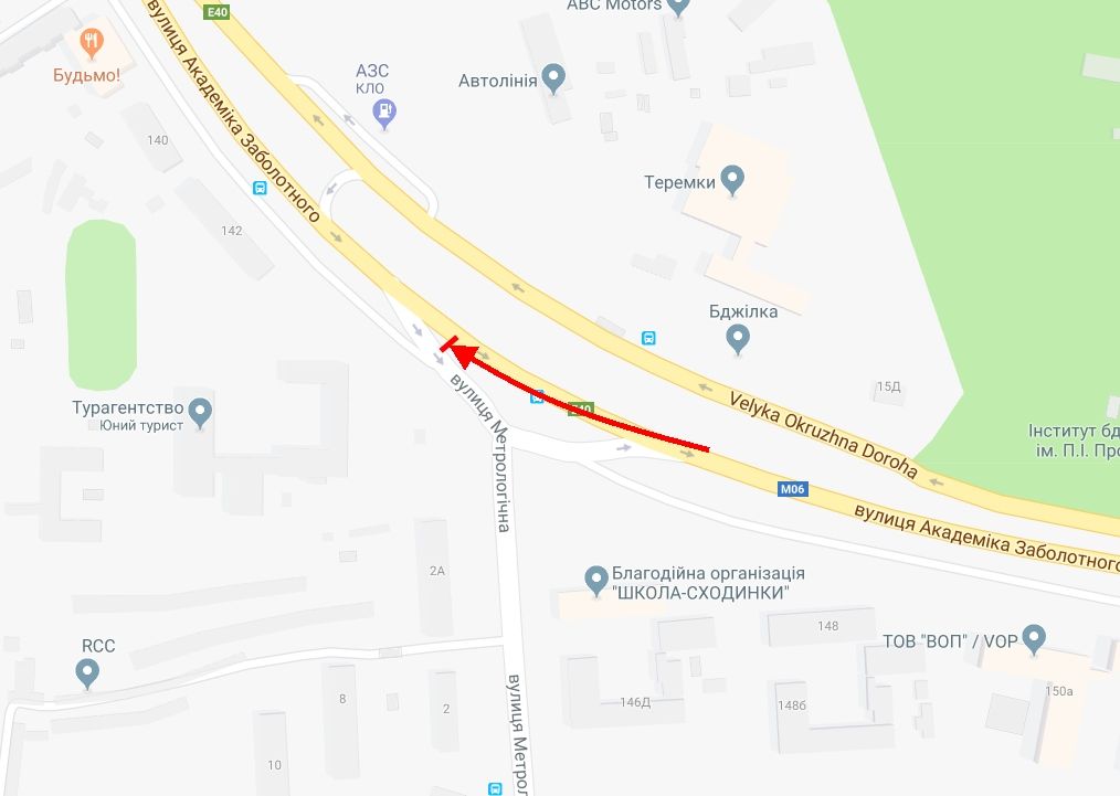 Билборд/Щит, Киев, Заболотного вул. + Метрологічна вул.