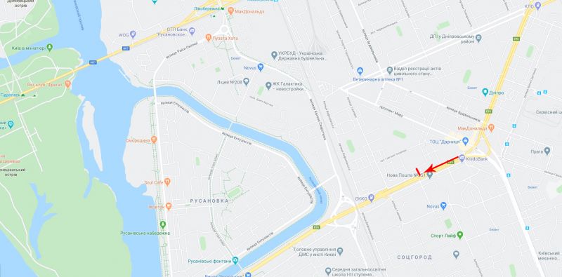 Ролер/Призматрон, Київ, Соборності пр-т, навпроти буд. 5, рух в напрямку м. Патона