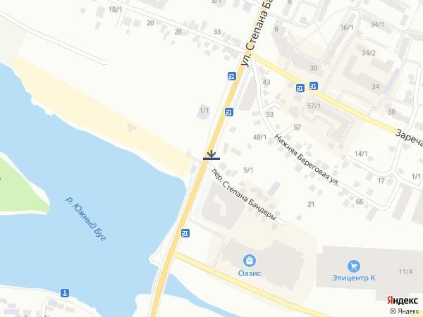 Билборд/Щит, Хмельницкий, вул. Степана Бандери навпроти виїзду з пляжу