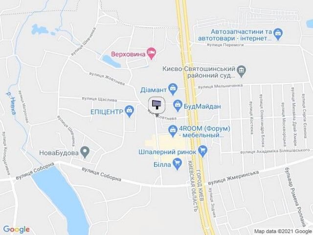 Білборд/Щит, Траси, с. Петропавлівська Борщагівка на перетині вул. Жовтнева / вул. Кришталева (біля Епіцентру)