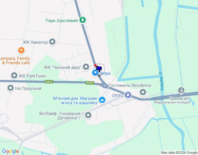 Билборд/Щит, Гостомель, м. Гостомель, вул. Свято-Покровська, навпроти №32, парковка Фора, KFC, перед кругом Гостомель-Ірпінь-Буча