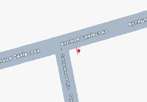 Скрол/Сітіборд, Львів, Сиховська вул. - Соняшникова вул.