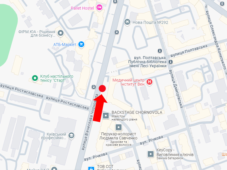 Реклама на остановках, Киев, Чорновола вул., 29, зупинка "Маршала Рибалка, (S повне бренд. = внутр. 10,56 м2 + зовн. 11,12 м2 + сіті 4,32 м2)