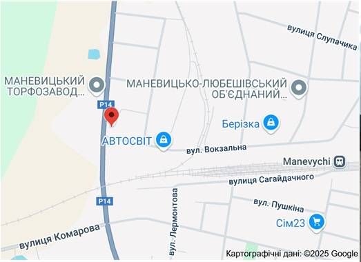 Билборд/Щит, Маневичи, перехрестя доріг до міжнародного пункту пропуску "Дольськ" Білорусь та на Луцьк