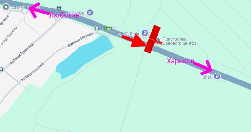 Білборд/Щит, Траси, Траса Київ-Харків-466 км-сел. Пісочин -біля АЗС Лілія-права-у бік Харкова