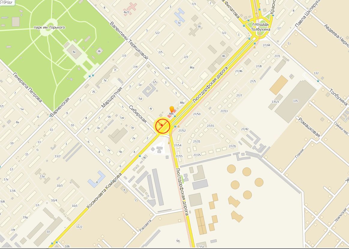 Билборд/Щит, Одесса, Люстдорфська дорога, 88Б - Комарова вул.