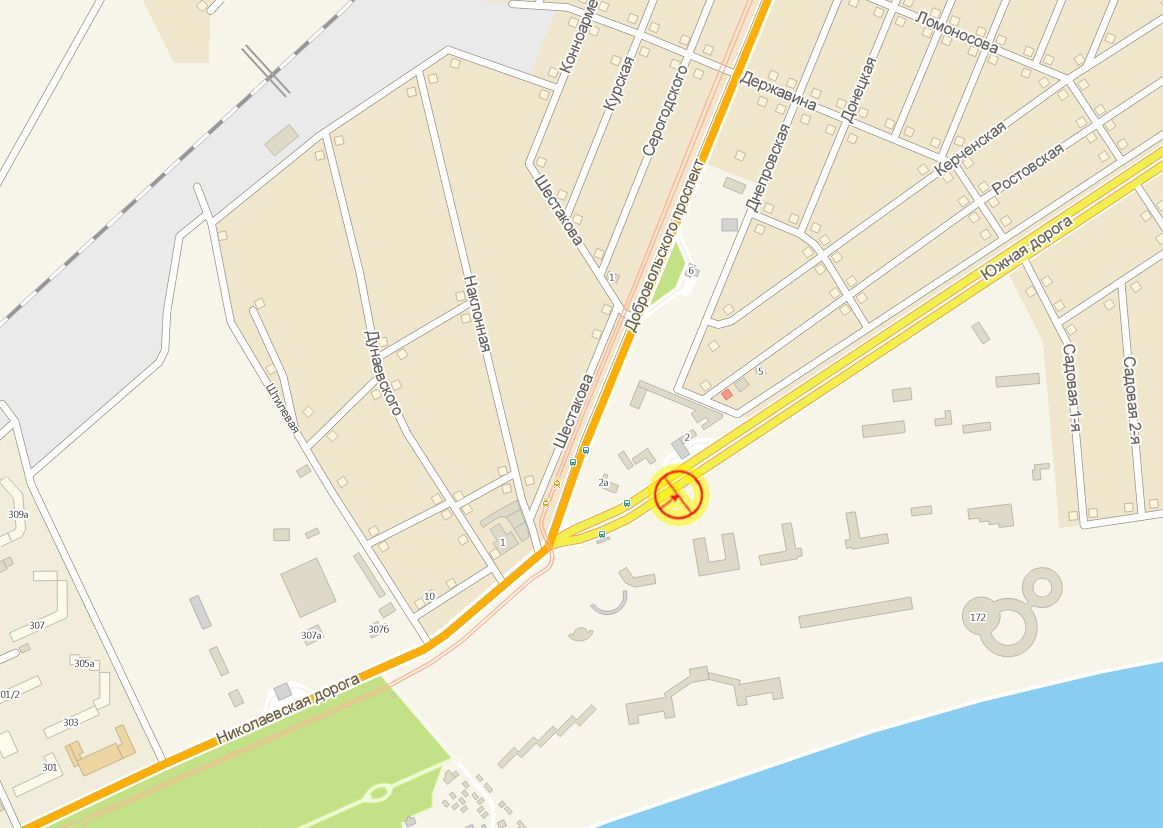 Билборд/Щит, Одесса, Південна дорога, 1, в центр, правий