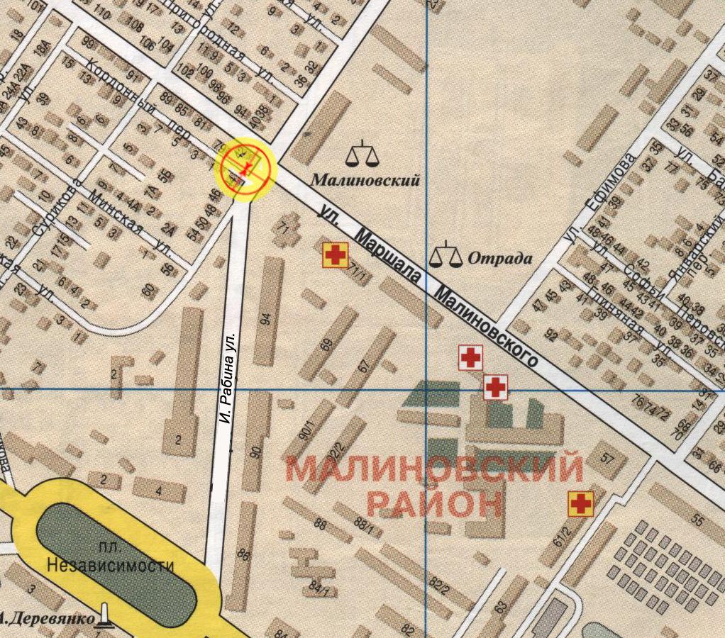 Билборд/Щит, Одесса, Рабина вул. - Малиновського вул.