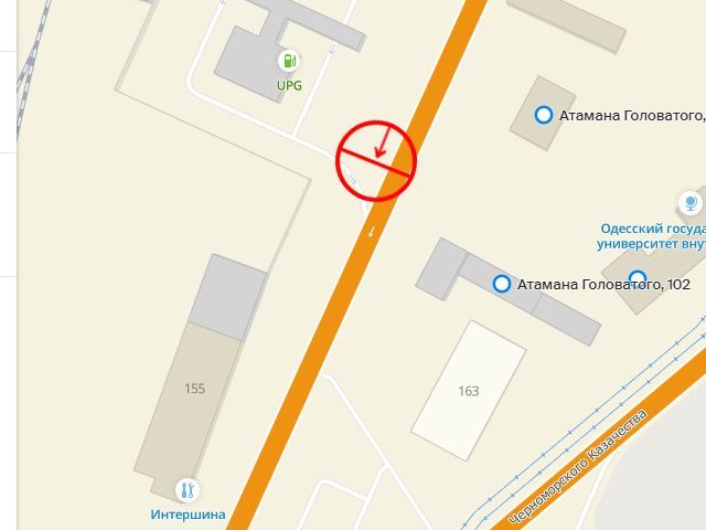 Билборд/Щит, Одесса, Головатого вул., 102А, навпроти