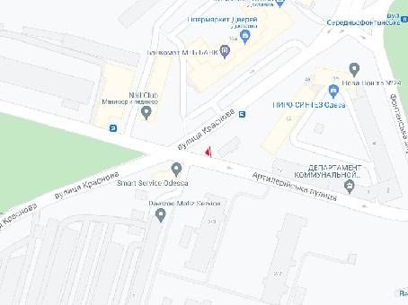 Led экран/Видеоборд, Одесса, Краснова вул. - Артилерійська вул. - Середньофонтанська вул.