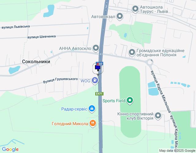 Билборд/Щит, Трассы, Львів, вул. Стрийська, перед в?їздом на АЗС WOG