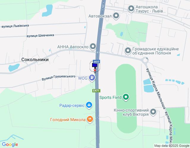 Билборд/Щит, Трассы, Львів, вул. Стрийська, перед в?їздом на АЗС WOG