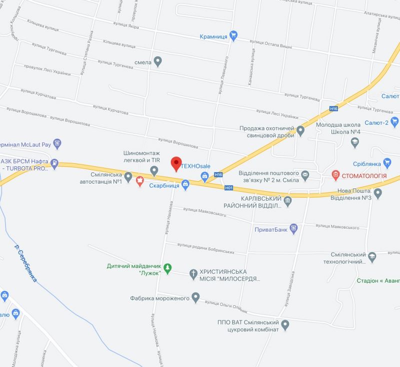 Билборд/Щит, Смела, вул. Незалежності (навпроти будинку №1 по вул. Нахімова)