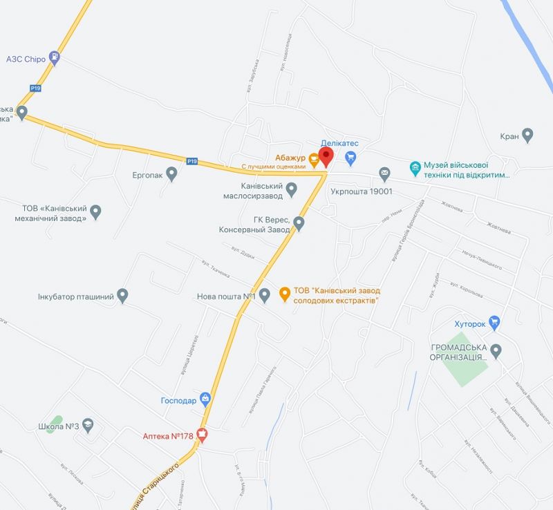 Билборд/Щит, Канев, вулиця Енергетиків (на розі з вулицею Гетьмана Михайла Дорошенка)