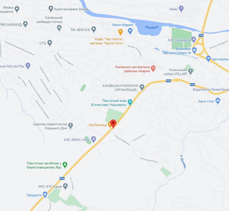 Билборд/Щит, Канев, вулиця Київська,34 (район ТОВ «Вищий навчальний заклад Східноєвропейського університету економіки і менеджменту»)