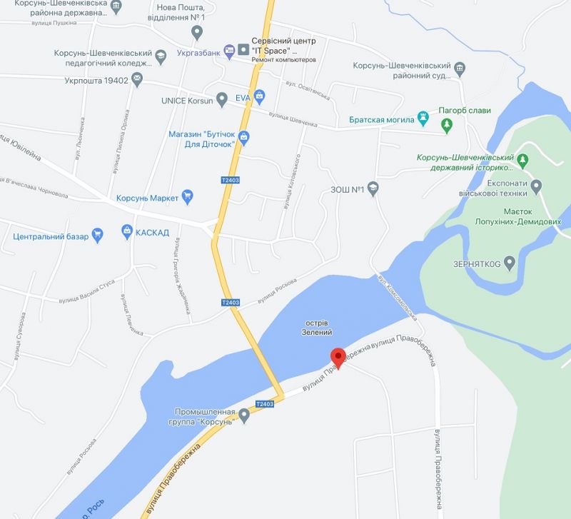Билборд/Щит, Корсунь-Шевченковский, вул. Правобережна, 83 (в районі Верстатобудівельного заводу)