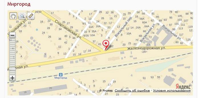 Билборд/Щит, Миргород, на розі вулиць Залізничної та пров. Вокзального