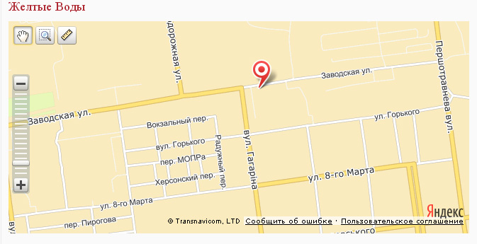 Билборд/Щит, Желтые воды, вул. Заводська район центрального ринку