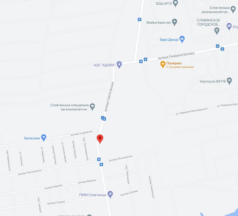 Билборд/Щит, Славянск, вул. Святогірська (напроти житлового будинку 177/1)