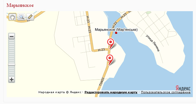 Білборд/Щит, Траси, Мар'янське, вул. Першого травня, р-н АЗС, вїзд зі сторони Каховки
