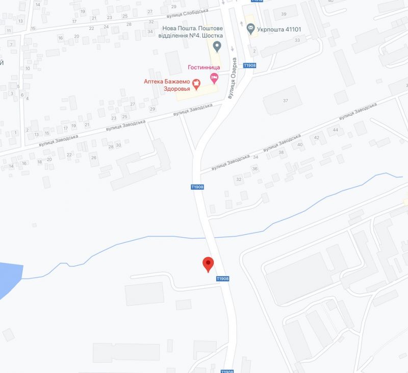 Билборд/Щит, Шостка, вул.Озерна, спорткомплекс "Імпульс"