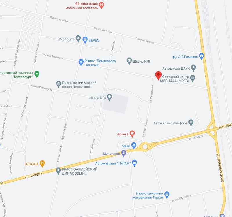 Билборд/Щит, Покровск/Красноармейск, вул.Тюленіна, в районі будинку №38
