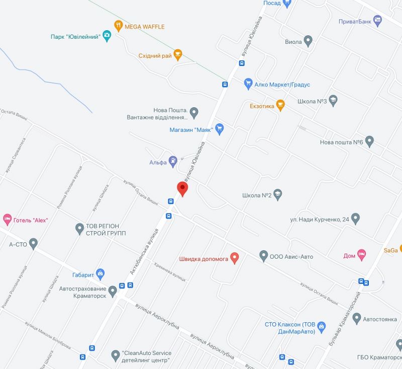 Білборд/Щит, Краматорськ, кут вул.Ювілейної та вул.Остапа Вишні