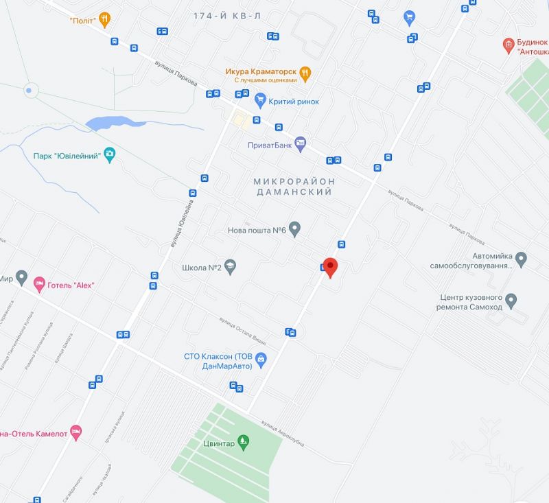 Білборд/Щит, Краматорськ, б-р Краматорськиий між вул.Паркова та вул.Остапа Вишні