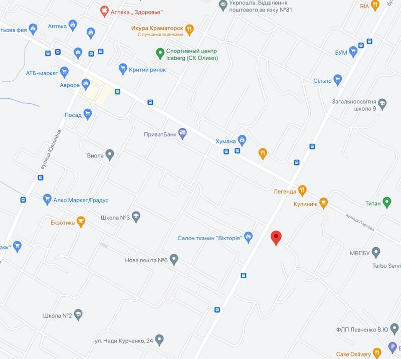 Билборд/Щит, Краматорск, б-р Краматорськиий між вул.Паркова та вул.Остапа Вишні, магазин "Анна"